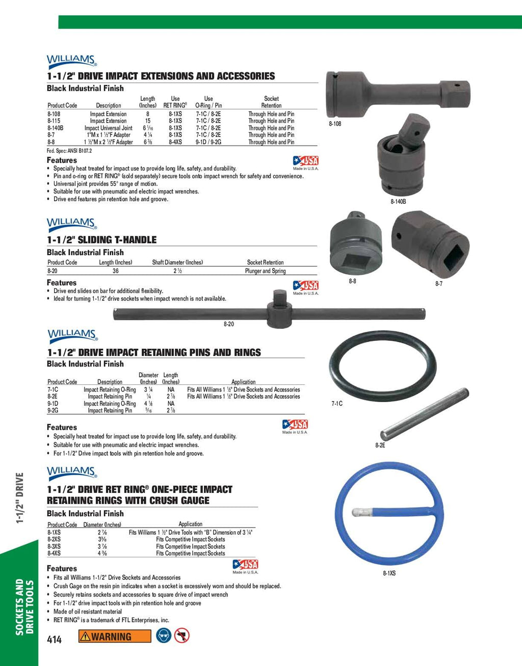 1-1/2x22 Drive Impact Universal Joint Y336