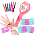 Temporary Tattoos Art Kit with Tattoo Pen for Kid Girl E55924