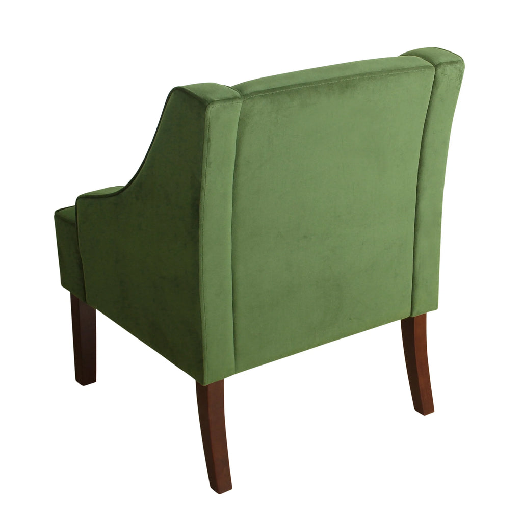 Velvet Swoop Arm Accent Chair Z17090
