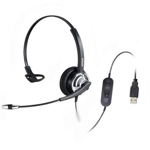 USB Headset with Microphone Noise Cancelling and Volume Controls C730739