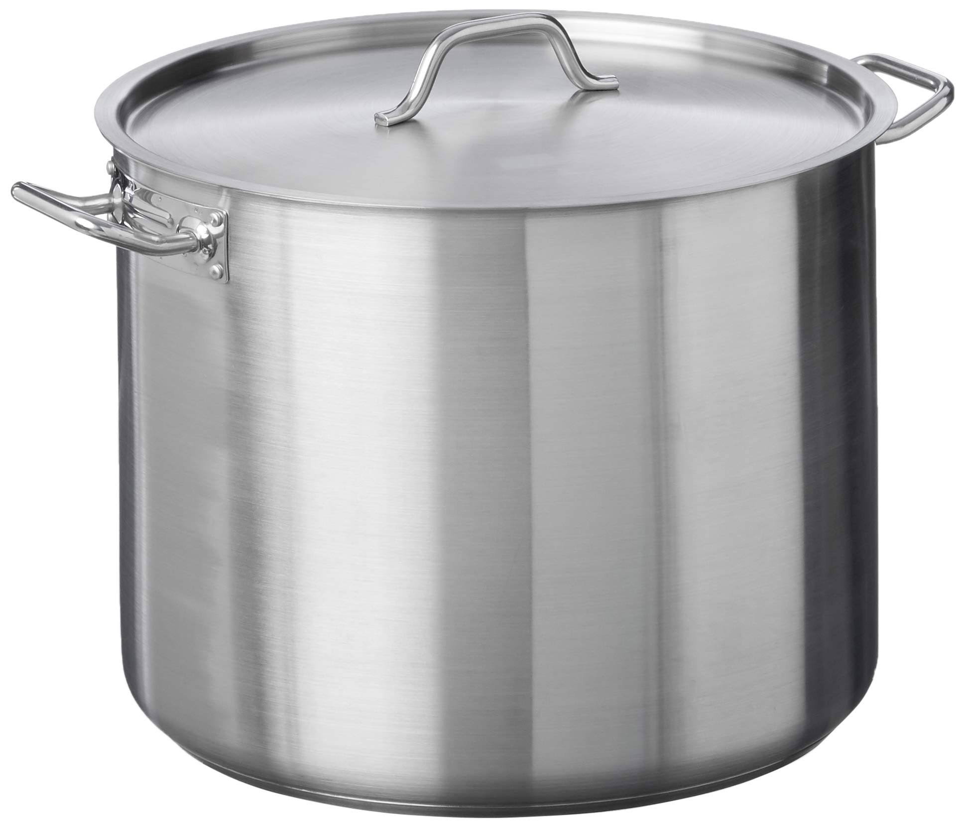 Stainless Steel Stock Pot 60 qt with Cover H409455