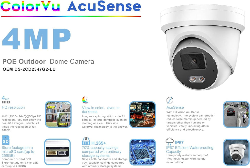 4K POE IP Camera with Built-in Microphone Q85457