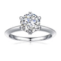 1.5ct Halo Moissanite Engagement Ring 925 Sterling Silver Round Cut T334006
