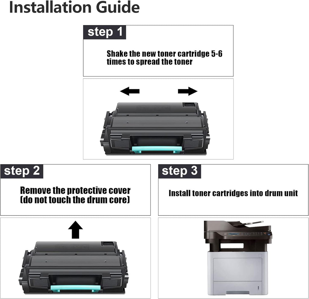 3 Pack Black Compatible Toner Cartridge N810234