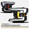 Full LED Switchback Sequential Dual Projector Headlights S587