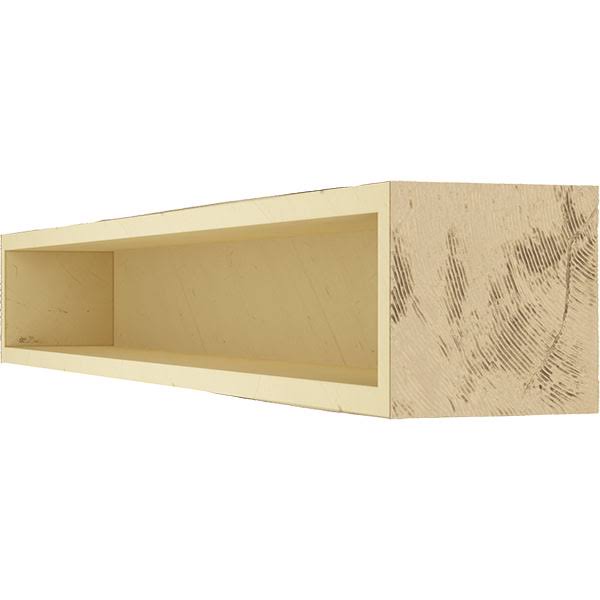 Sandblasted Faux Wood Fireplace Mantel, Natural Pine L57917