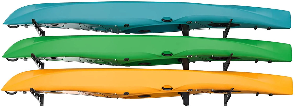 5 Pack Wall Mounted Kayak Rack 25" Arms E954984