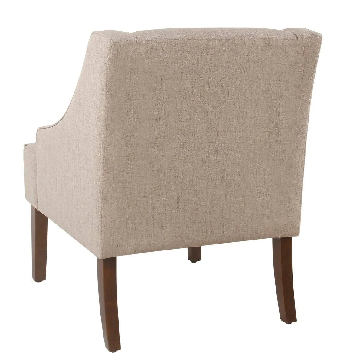 Tan Swoop Arm Accent Chair S94723