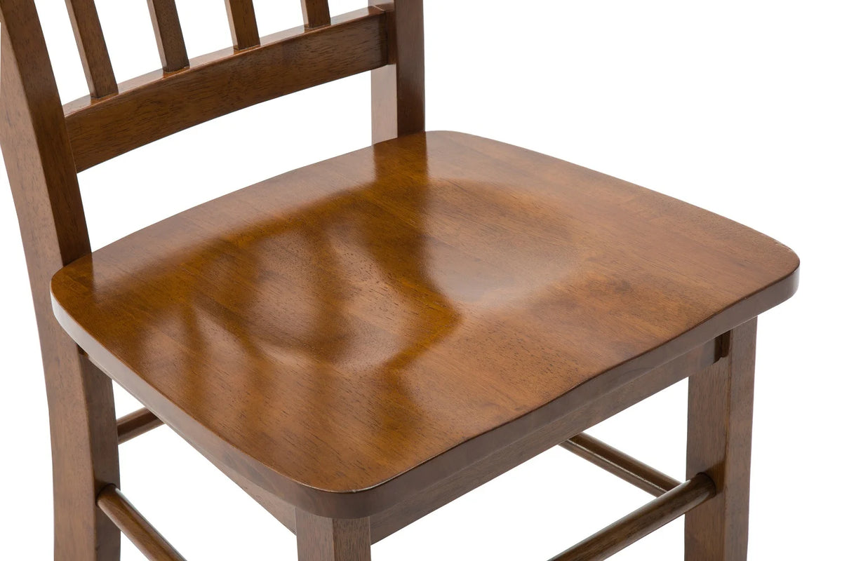 Walnut Wood Dining Side Chairs Set of 2 T930