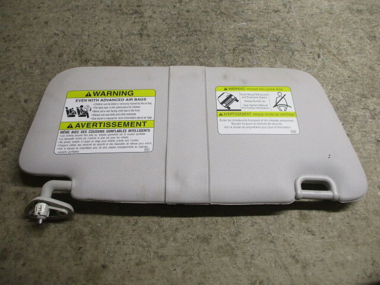 LH Driver Sunvisor Sun Visor with Mirror U6332