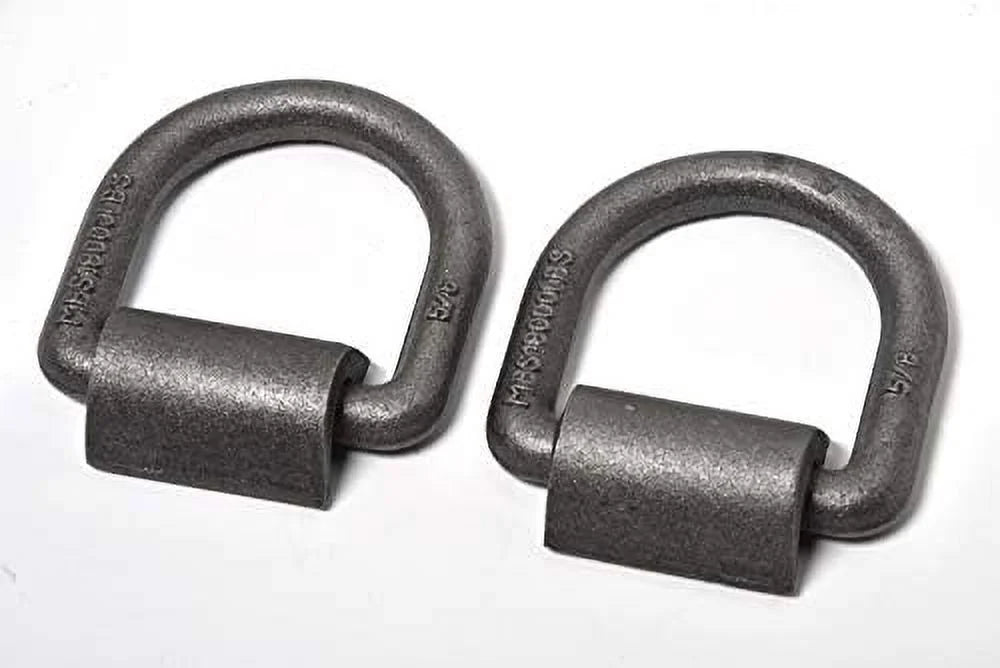 18000 Lbs Weld-On D-Ring Anchor Flatbed Truck Trailer Ratchet Strap Cargo Tie Down (10) Y1784