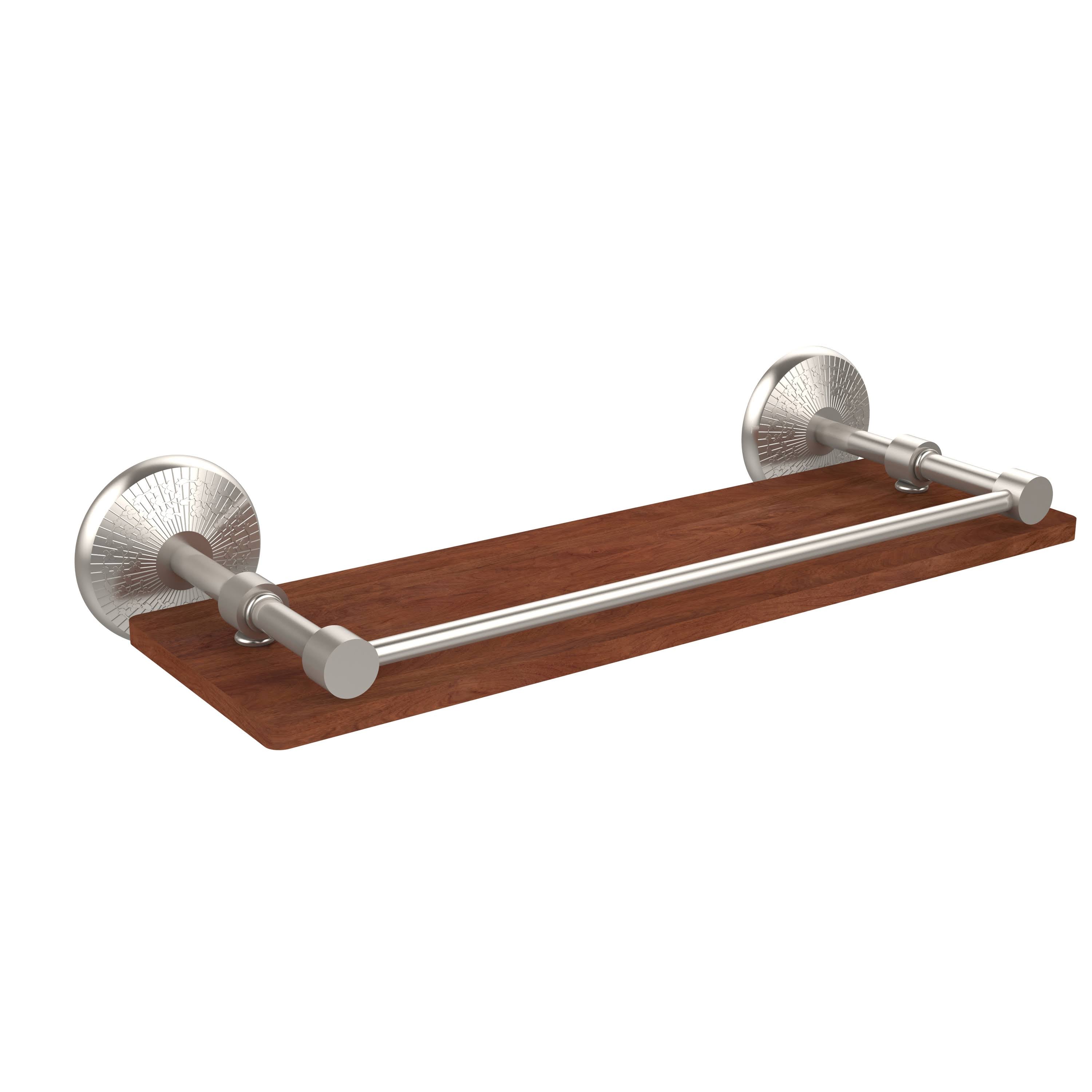 Solid IPE Ironwood Shelf with Gallery Rail T927223