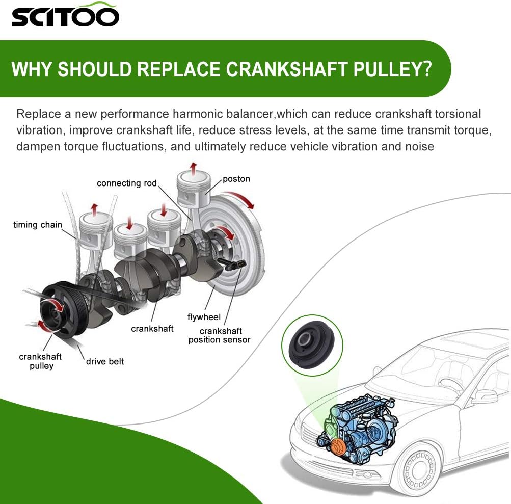 Harmonic Balancer Crankshaft Pulley Pack of 2 V3382