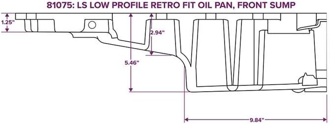 Aluminum Rear Sump Oil Pan H522