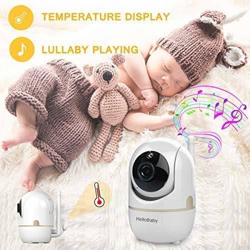 Baby Monitor with Remote Pan-Tilt-Zoom Camera and 3.2 LCD Screen, Infrared Night Vision H8823