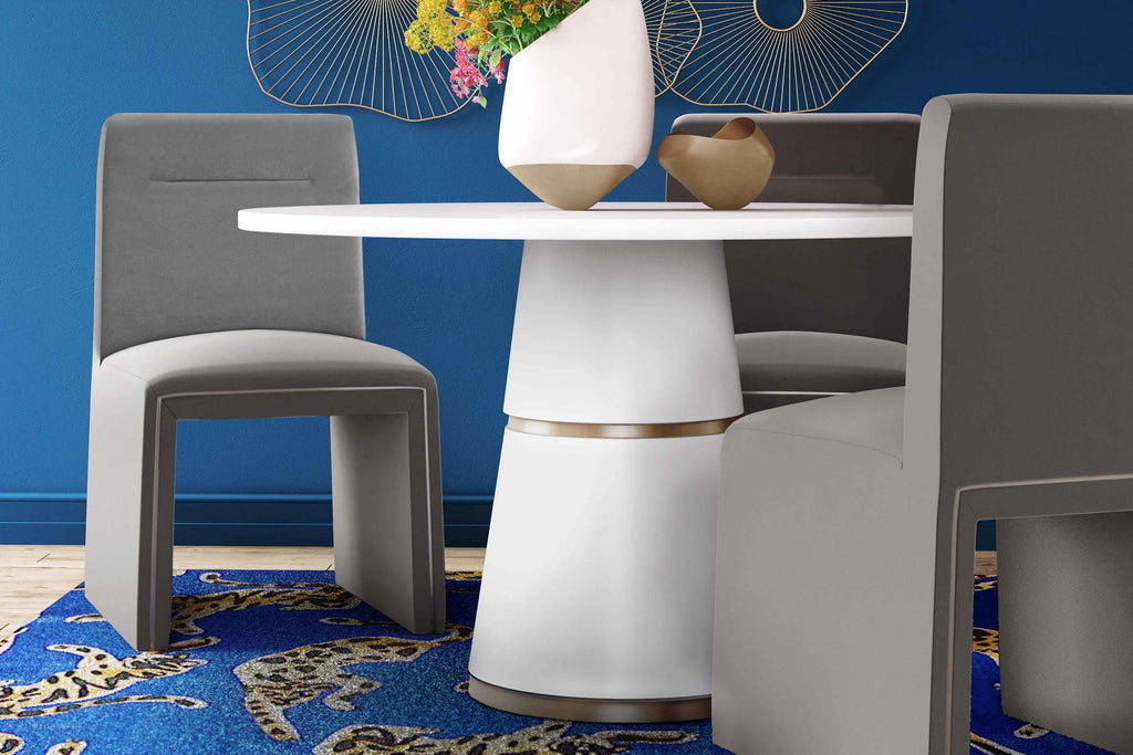 Grey Performance Velvet Dining Chair L7811