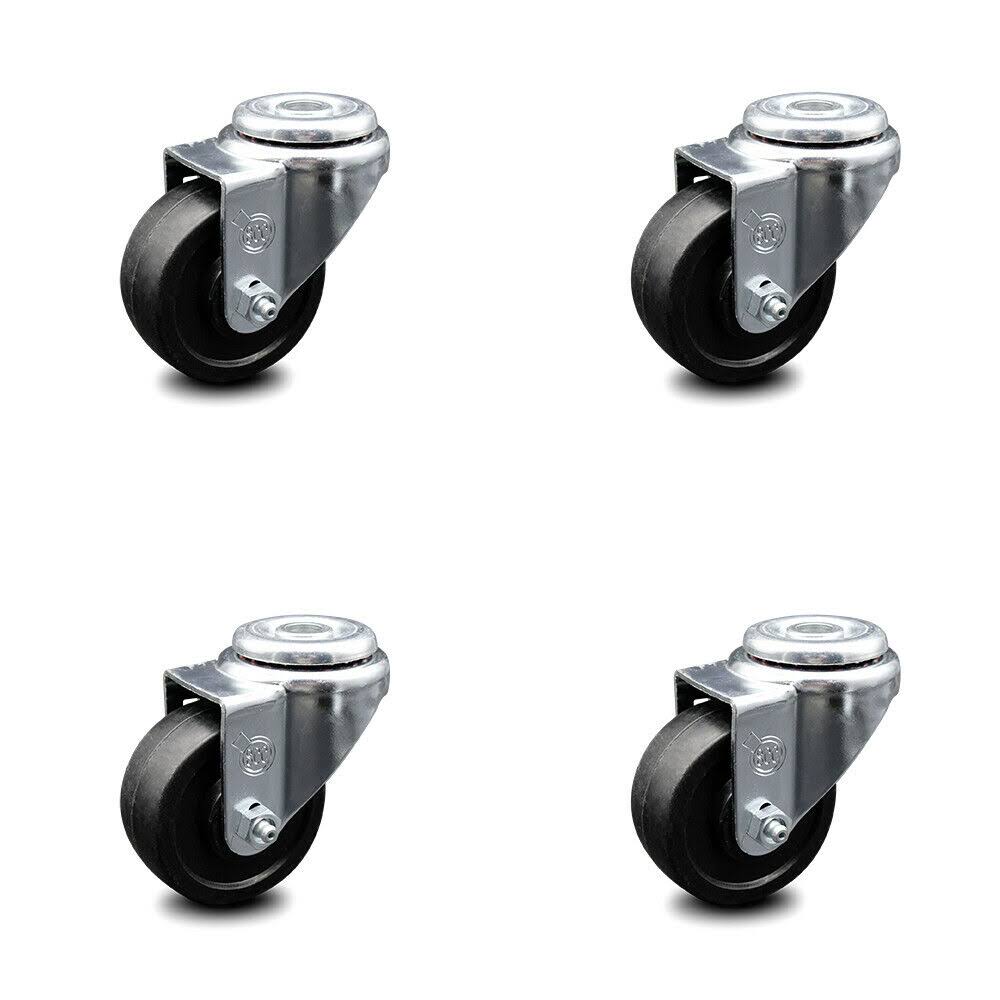 Set of 4 Swivel Caster with 3.5x22 Wheels F53481