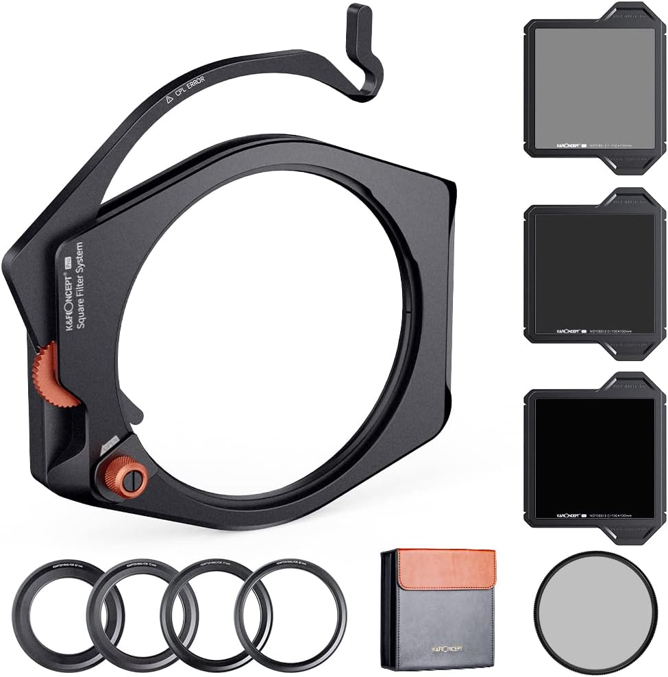 Square Filter Holder System Kit with Circular Polarizer and ND Filters X9629