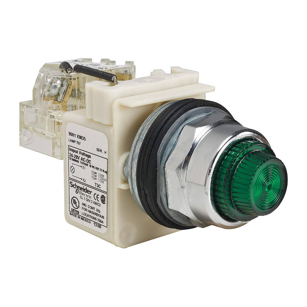 Push to Test Pilot Light, Green B695710