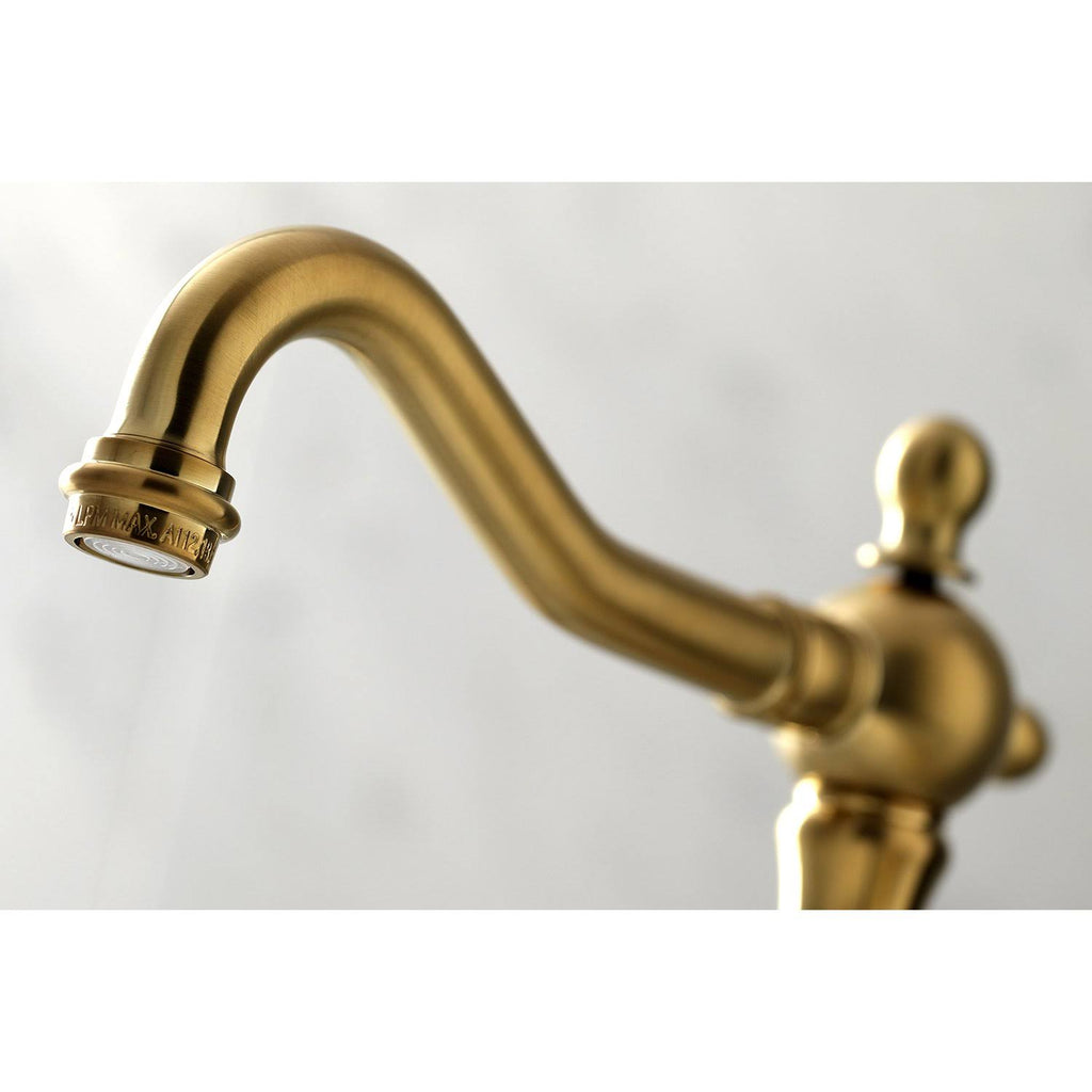 Brushed Brass Widespread Bathroom Faucet O468