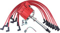 Red 8mm HEI Distributor and Spark Plug Wires Set W179338