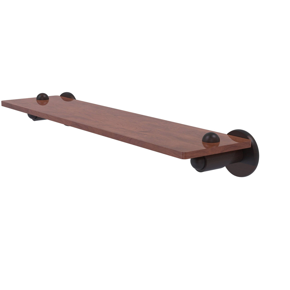 Satin Brass Solid Ironwood Shelf F388738