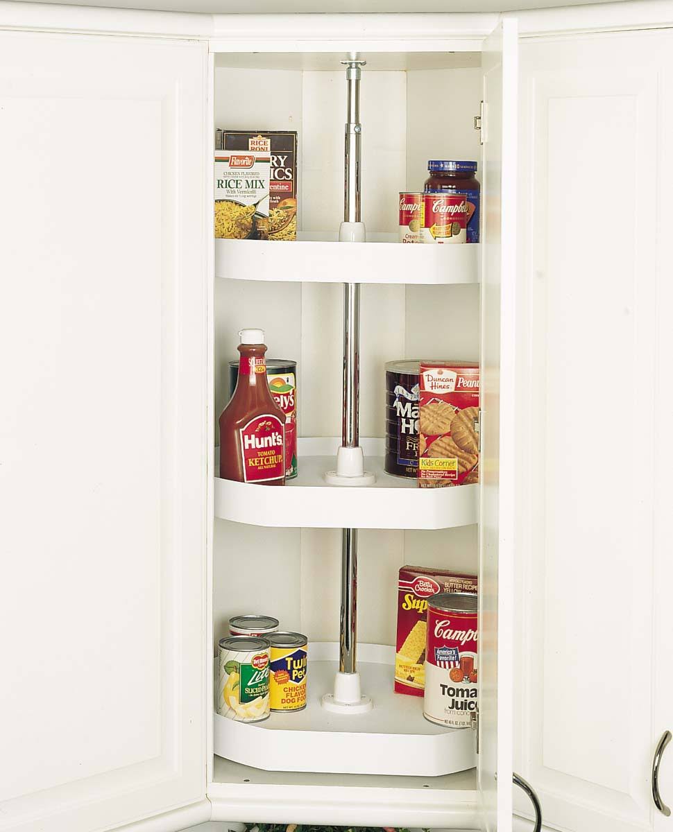 Almond Polymer 3-Shelf Lazy Susan C61351