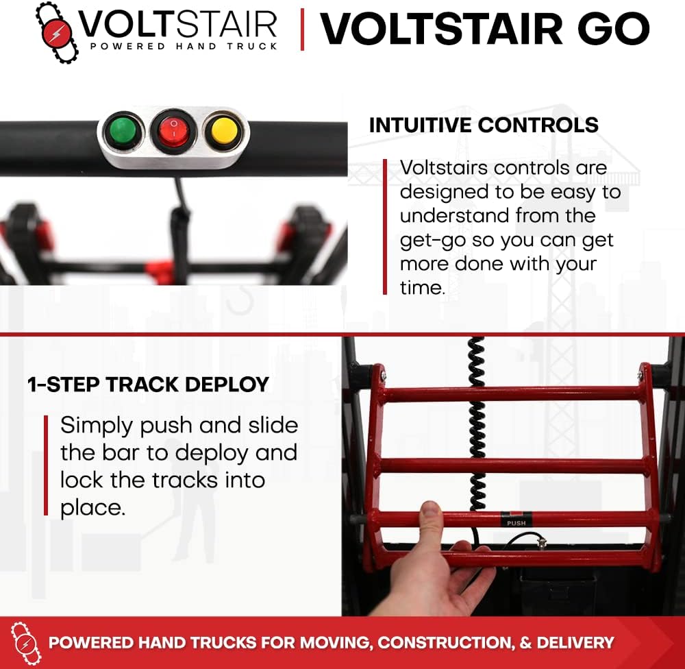 Portable Electric Stair Climbing Hand Truck with 150lb. Lift Capacity F917