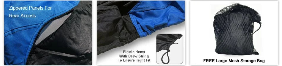 Blue / Black All Weather Trailerable Jet Ski Cover with Trailer Straps and Storage Bag S691180