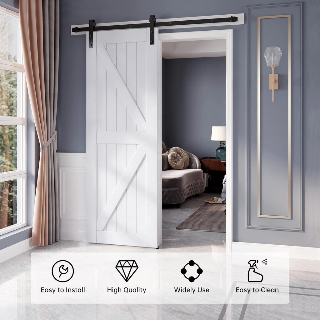 White Barn Door Slab P9892