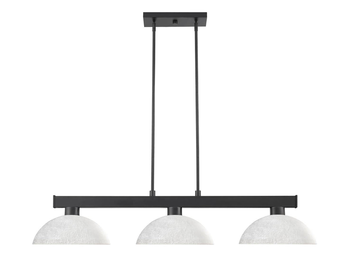 Matte Black 3 Light Billiard Light G54978