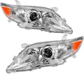 Chrome Housing Amber Reflector Projector Headlights O958270