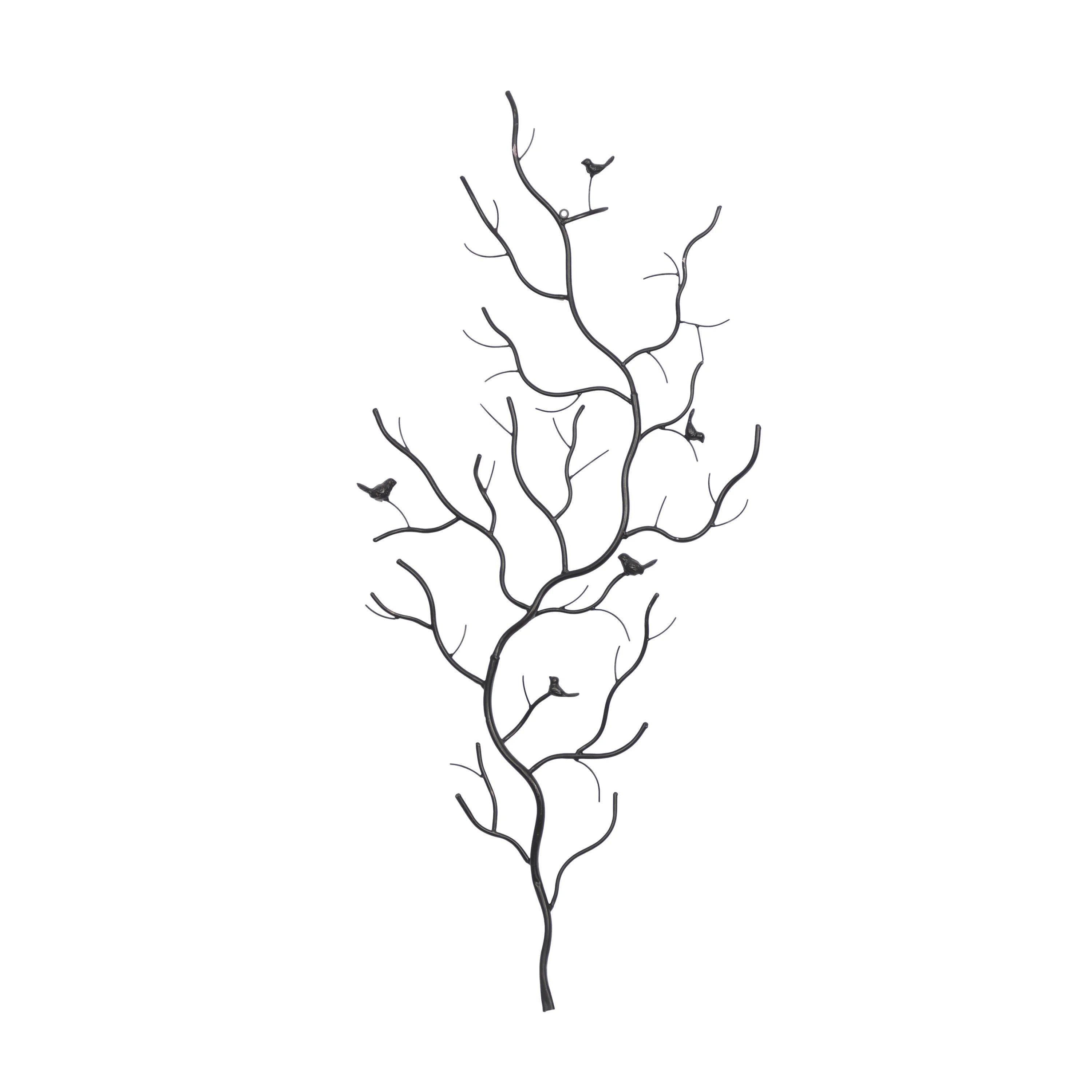 Farmhouse Brown Metal Oversized Tree Wall Décor, 25"W x 58"H V803
