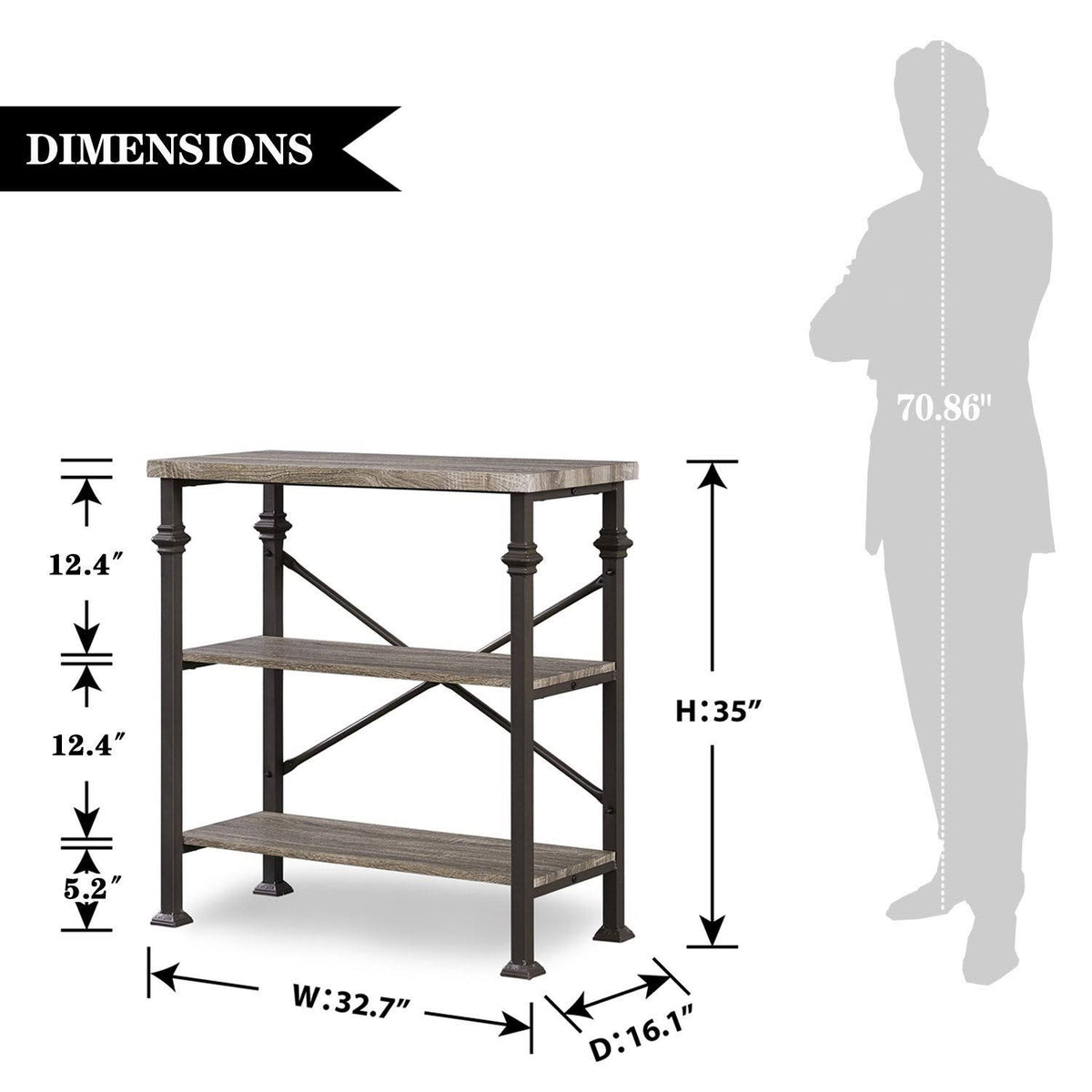 Steel Etagere Bookcase, 4 Shelves G526
