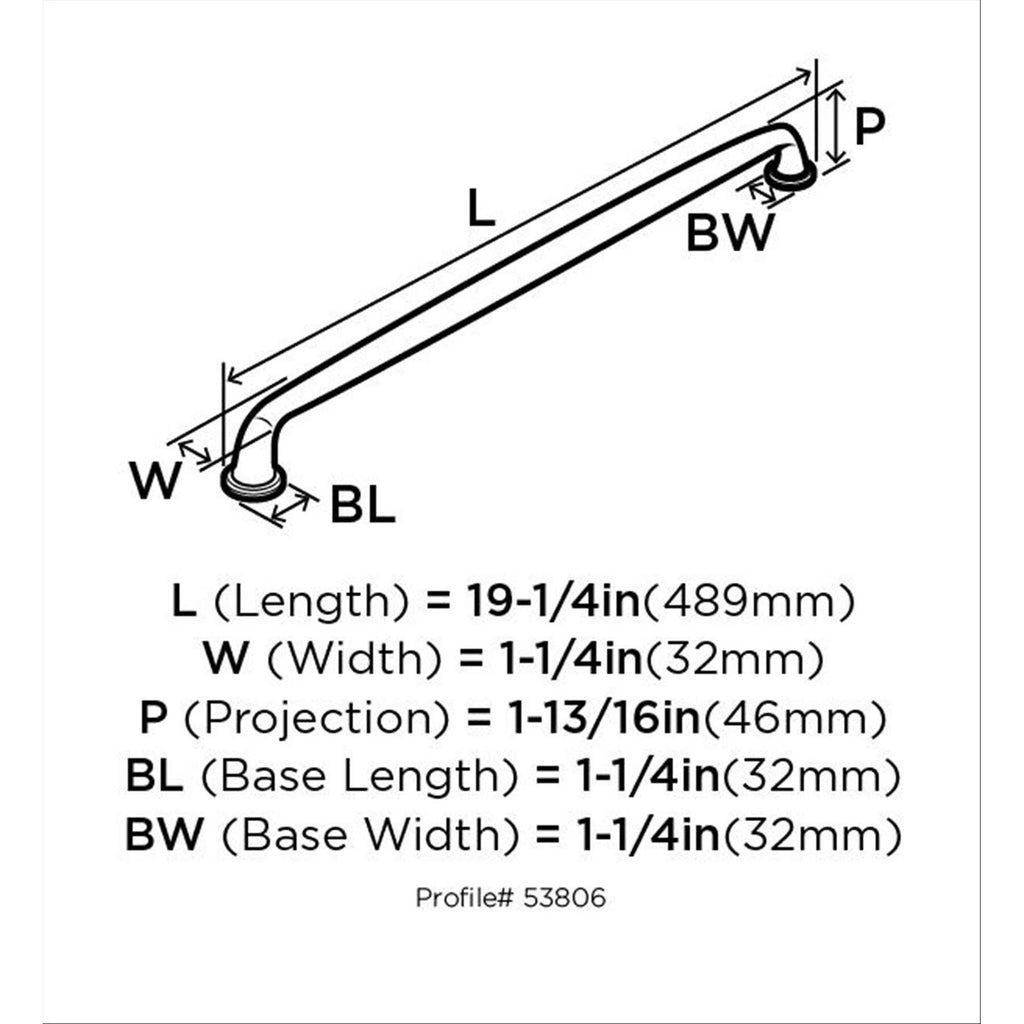 Black Bronze Appliance Pull I58613