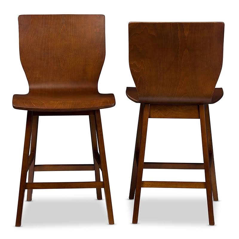 Dark Walnut Counter Stool, 2 count E393646
