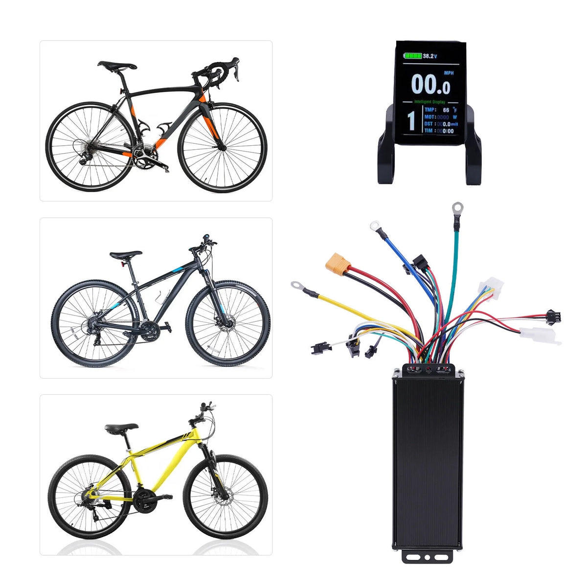48V 1200W Brushless Controller Kit with LCD Display O55082