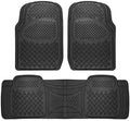 Diamond Black 3-Piece Rubber Auto Floor Mats D73146