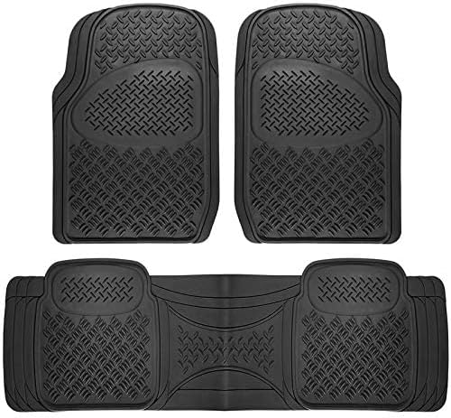 Diamond Black 3-Piece Rubber Auto Floor Mats D73146
