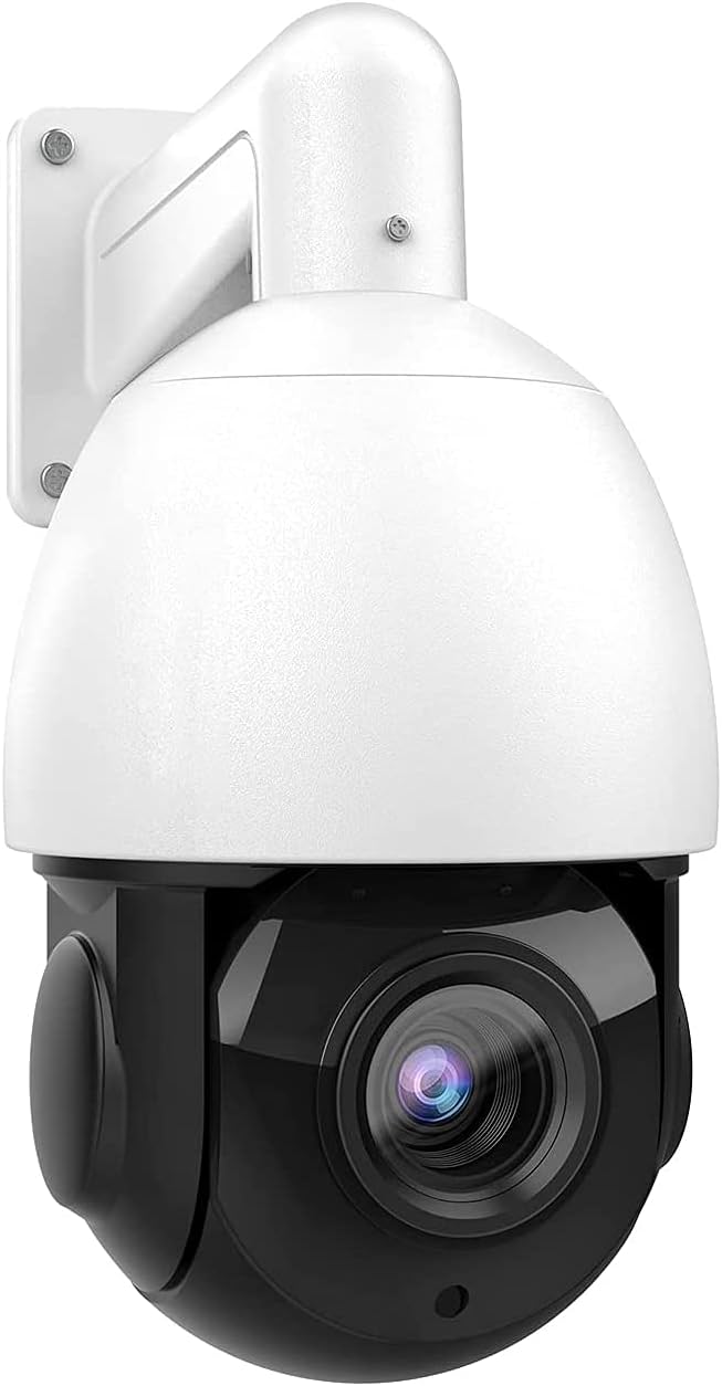 4MP Outdoor PTZ IP Camera Dome, 4X Optical Zoom, 66ft IR Night Vision, H.265+, IP66 R830