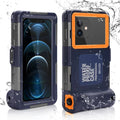 Waterproof Protective Case for Phones Up to 6.9 Inch with Lanyard X83647
