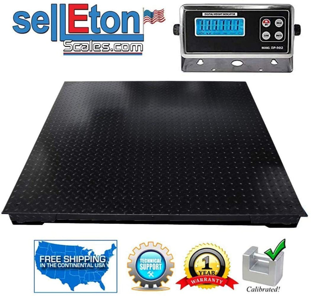 40 X 40 Floor Scale Pallet Size with 10,000 Lbs X 1 Lb D86528