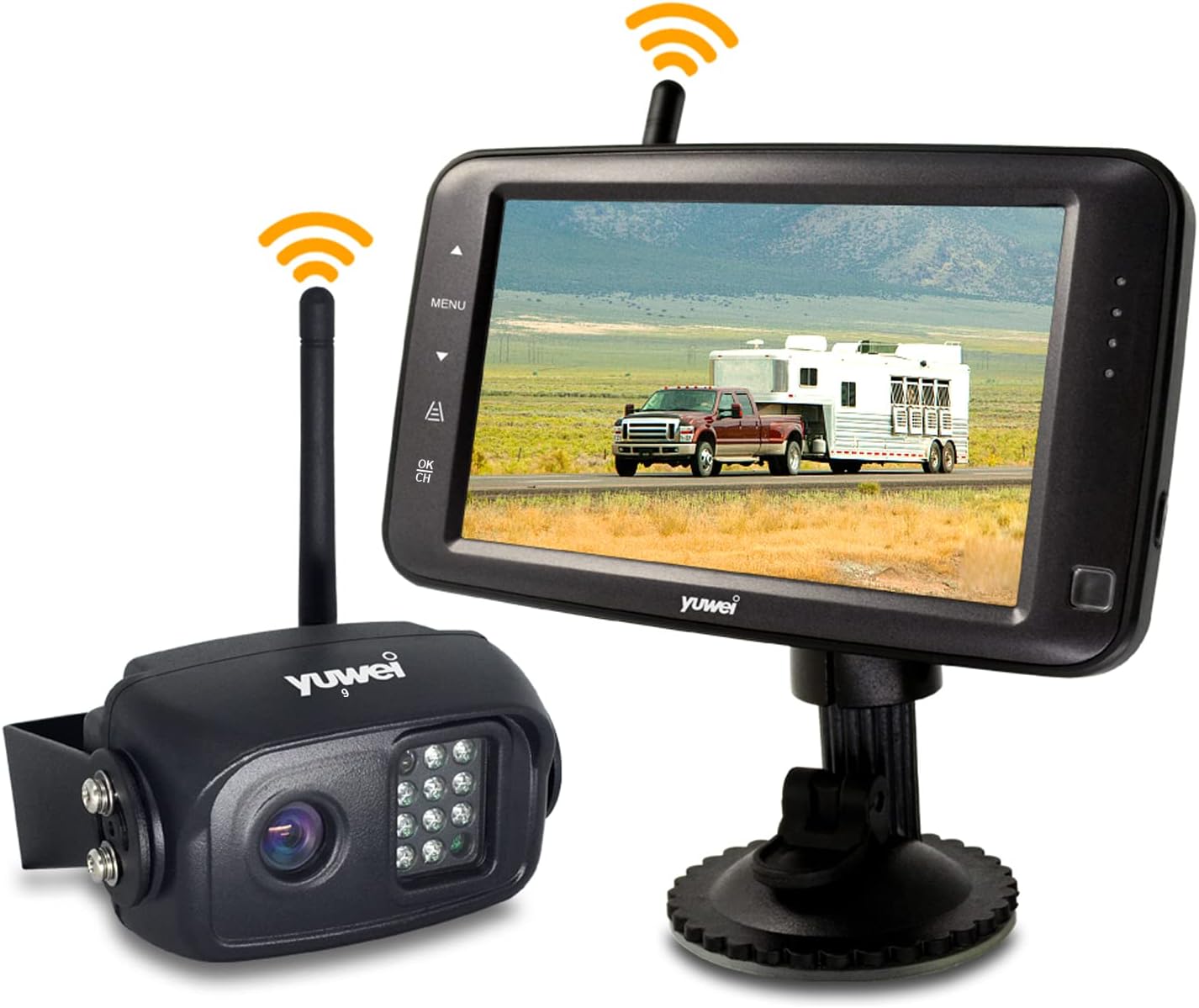 Wireless Backup Camera with 5 inch Split Screen, Ip69k Waterproof, Night Vision L9946