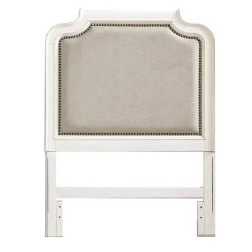 White Full Upholstered Youth Bed L872