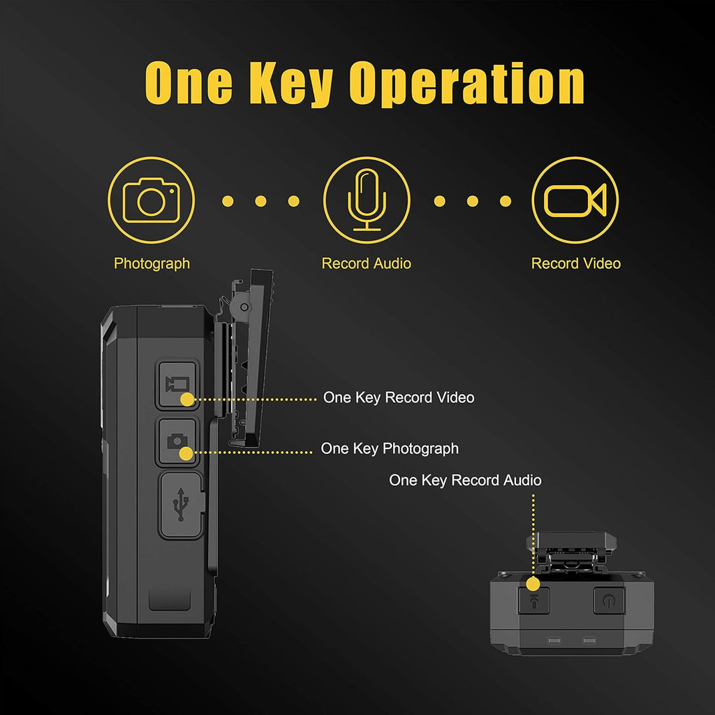 Police Body Camera with Infrared Night Vision X683