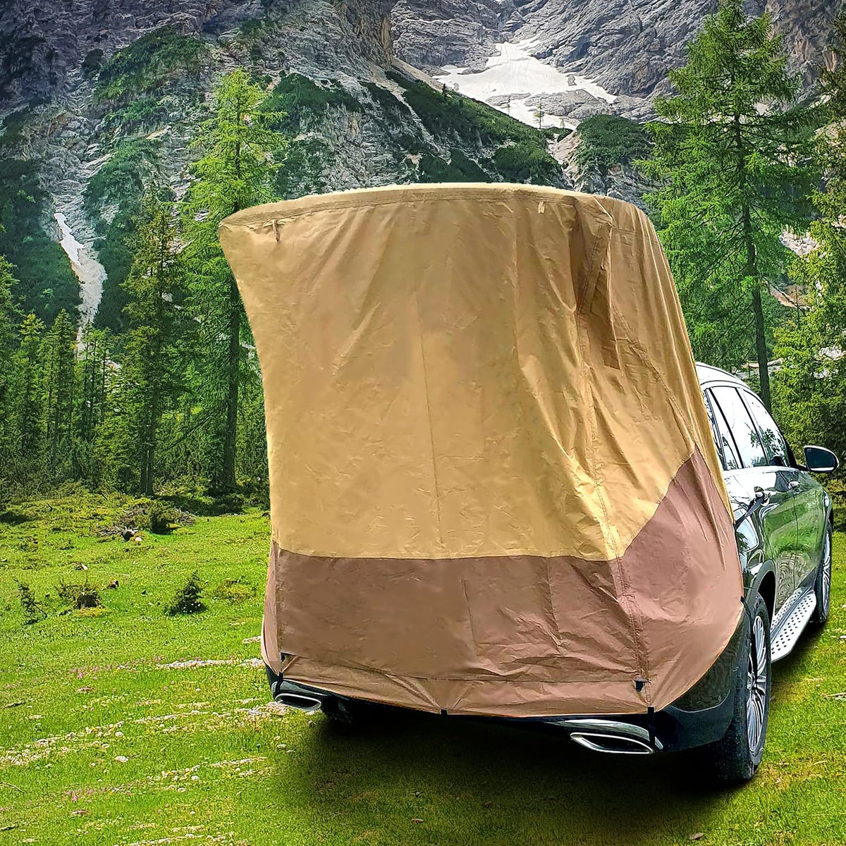 Yellow Waterproof 3000MM Tailgate Shade Awning Tent L914