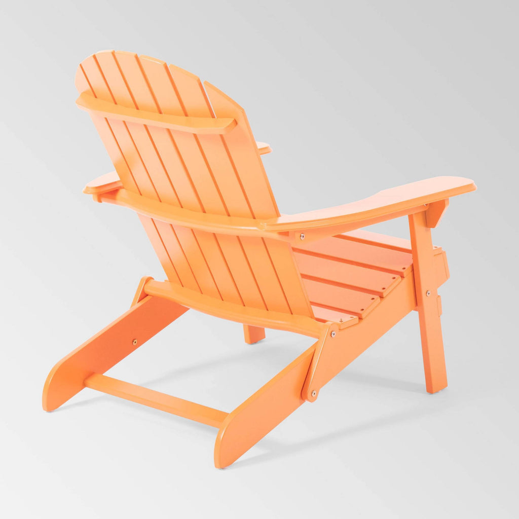 4pk Acacia Wood Folding Adirondack Chairs Tangerine Y234