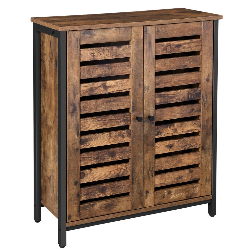 Industrial Double Louvered Doors Cabinet F80240