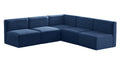 Navy Velvet Modular Sectional Sofa H4376