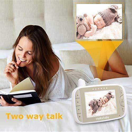 Baby Monitor with Remote Pan-Tilt-Zoom Camera and 3.2 LCD Screen, Infrared Night Vision H8823